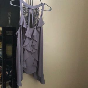 Lacy Ruffled Maurice’s Racerback Tank